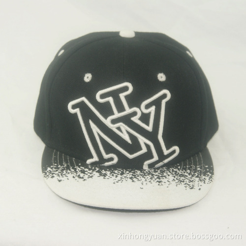 factory customized under brim embroidery snapback cap
